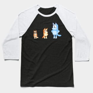 Bingo, Bluey and Chilli Color Swap Baseball T-Shirt